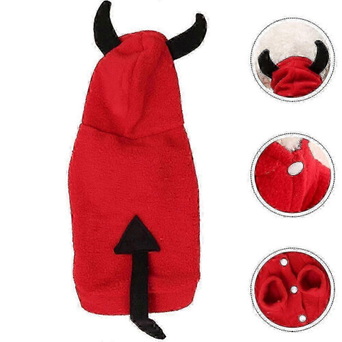 Winter Halloween Devil Pet Clothes for Cold Weather 1
