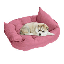 (Cherry Pink S) Soft Sofa Pet Cat Dog Bed Comfortable Warm Pet Bed Sleeping Bed Cushion Bed