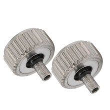 (5mm) 5 Pcs Watch Crown Durable Sturdy Lightweight Silver Wristwatch Repairing Tool Kit