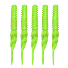 Soft Plastic Earthworm Lures Spiral Design 4 Pieces