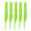 Soft Plastic Earthworm Lures Spiral Design 4 Pieces 1