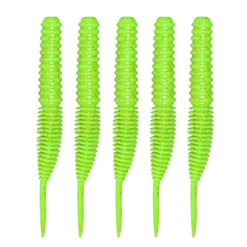 Soft Plastic Earthworm Lures Spiral Design 4 Pieces