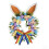 Easter Bunny Ear Wreath with Colorful Eggs and Artificial 5