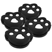 Black Tennis Racket Vibration Dampeners 4-Pack