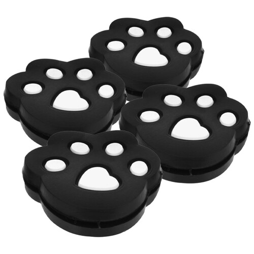 Black Tennis Racket Vibration Dampeners 4-Pack