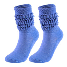 Men's Wool Thermal Socks Blue Medium High Tube One Size