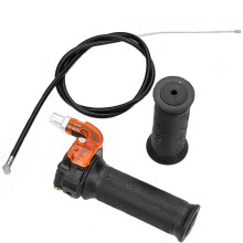 OUNONA Throttle Grip and Cable Set for 49cc ATV Black