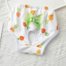 (L, 2) Soft Period Pants Pantie with Soft Suspender for Girls Dog Reusable Doggies Period Diaper Incontinence XL
