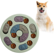 Dog Puzzle, Dog Food Dispenser Toy, Durable Interactive Dog Toy, Dog IQ Training Toy, Improve IQ Green Fontainebleau