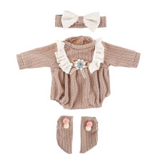 Reborn Doll Clothes Set 18 inch Christmas Dress Elastic Fit