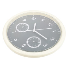 Unbranded silent wall clock battery operated grey