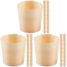 Wooden Water Cups Disposable 90 Pcs