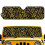 Jeep Wrangler Windshield Sunshade Foldable Gold Cheetah 1