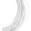 Millinery Wire White Soft Plastic-Coated Iron 2mm 30M 1