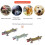 (Coffee) Teething Interactive Playing Puppies For Dogs Squeaky Toy Training No Stuffing 1