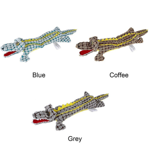 (Blue) Teething Interactive Playing Puppies For Dogs Squeaky Toy Training No Stuffing