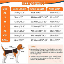 (S, Orange) Fleece Dog Coat, Winter Dog Jacket With Legs, Warm Thermal Coat, Dog Jumper With Abdominal Protection For Small, Medium, Large Dogs