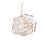 Shatterproof Christmas Tree Pendant White Ornament with 3