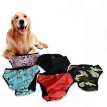 (XXL, Camouflage) Reusable Washable Dog Diapers for Female Pets Menstruation Underwear Sanitary Pants for Large Dogs