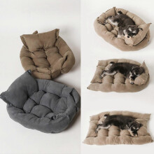 (Gray M) Soft Sofa Pet Cat Dog Bed Comfortable Warm Pet Bed Sleeping Bed Cushion Bed