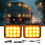 12LED Magnetic Wireless Trailer Lights 2PCS Amber White 1
