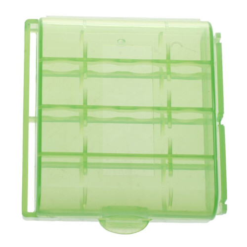 Pack of 16 PCS AA / AAA Battery Storage Hard Case Box-Green 2