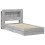 VidaXL vidaXL Bed Frame with Storage Grey Sonoma 90 x 190 cm Engineered Wood 5