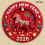 Horse Round Acrylic Refrigerator Magnet 5