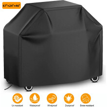BBQ Grill Cover 67 Inch Waterproof Heavy-Duty for 4-7