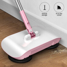 Manual Floor Sweeper Dry Wet Mop 3-in-1 12.99x6.41 in