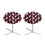 Round cocktail table covers washable elastic fit 2 pack 1
