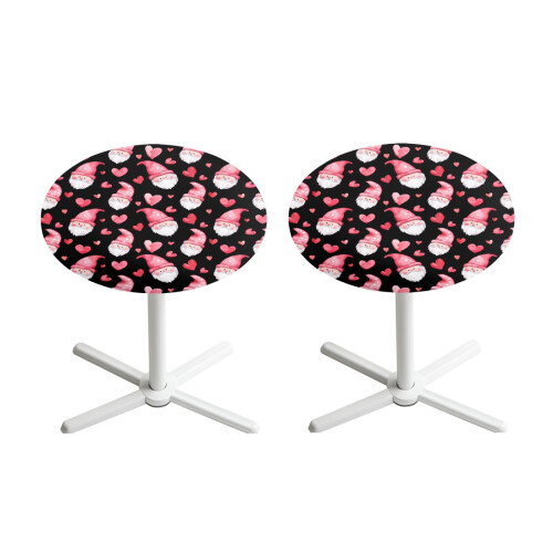 Round cocktail table covers washable elastic fit 2 pack