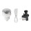 Air Button Switch Kit for Bathtub SPA Sink 32mm Silver 2