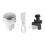 Air Button Switch Kit for Bathtub SPA Sink 32mm Silver 3