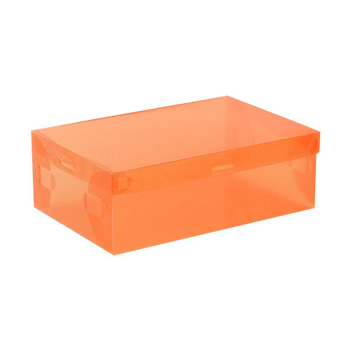 Stackable Shoe Organizer Box Plastic Transparent 1pc