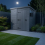 9x9 Pent Composite Shed Tanalised (Single Door, With Windows) 3