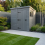9x9 Pent Composite Shed Tanalised (Single Door, With Windows) 1