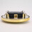 Classic Roman Numeral Clock Insert Gold 4.3 Inch 94mm Hole 7