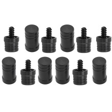 Joint Protectors for Pool Cue Black 6 Sets