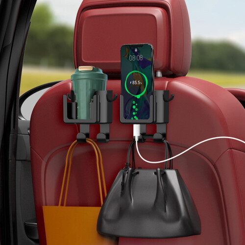 Car Water Bottle Hanging Organizer with Hooks ABS Plastic 1