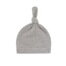 Organic Knotted Baseball Cap for Newborns 0-6 Months Grey