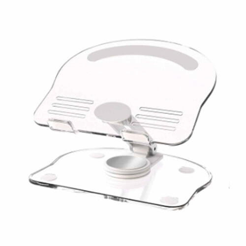 Acrylic Laptop Stand with 360 Rotating Base