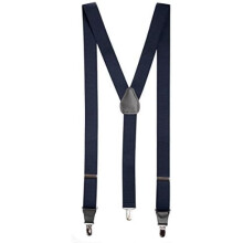 Men's Y-Back Leather Suspenders Made in USA
