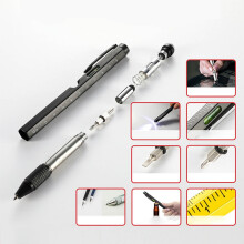 Multitool Pen with LED Light 9-in-1 Blue