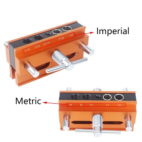 Self-Centering Hole Punch Locator Set with Doweling Jig 2