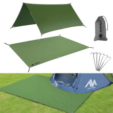 Camping Tent Tarp PU Waterproof Footprint 6x7FT