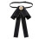 Pre-Tied Bow Tie for Women Solid Black 7.4 x 4.3 Inch 1