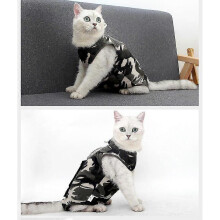 (L) Cat pet sterilization clothing surgical gown anti-licking postoperative clothing camouflage