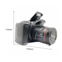 Digital Camera 1080p 16x Zoom 16MP DSLR Black