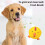 (B) Interactive Dog Training Toy - Cute Cow Shape Ball - for Small Breeds - Built In Squeaker 1